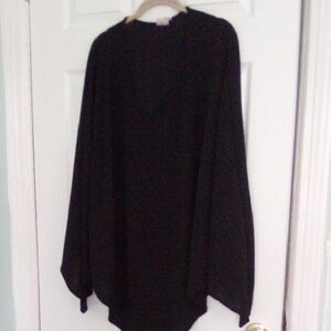 Roaman's Black Textured Top